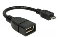 Delock USB-OTG-Kabel  Micro-USB B - USB A 0.15 m