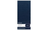 COCON Kopfkissenbezug Satin 50 x 70 cm, Marineblau, 2 Stück