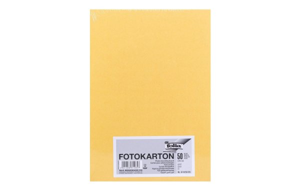 Folia Fotokarton A4, 300 g/m², 50 Blatt, Gold matt