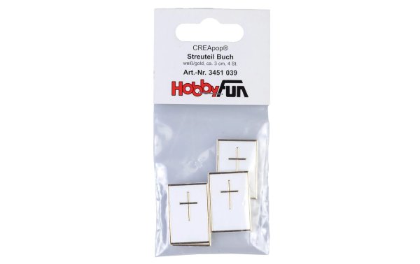 HobbyFun Streudeko Buch 4 Stück