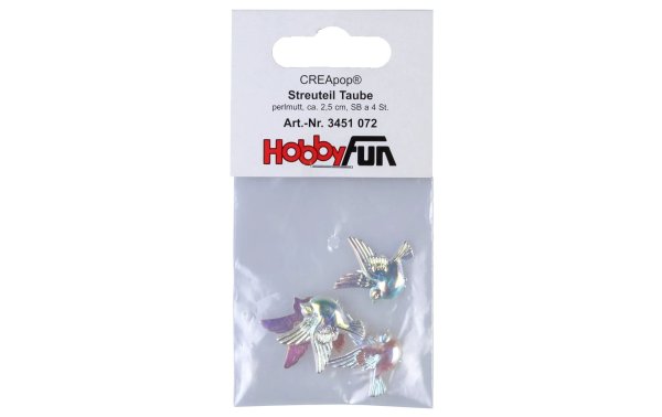 HobbyFun Streudeko Taube 4 Stück