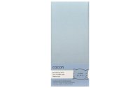 COCON Kopfkissenbezug Satin 50 x 70 cm, Eisblau, 2 Stück