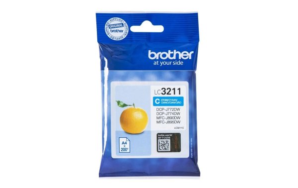 Brother Tinte LC-3211C Cyan