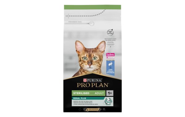 Purina Pro Plan Trockenfutter Steril. Renal Plus Adult mit Kaninchen 3 kg