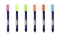 Tombow Fineliner Fudenosuke NEON 6er Set