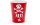 Partydeco Einwegbecher Piraten 220 ml, 6 Stück, Rot