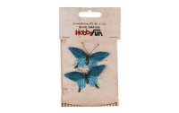 HobbyFun Streudeko Schmetterling Blau, 2 Stück