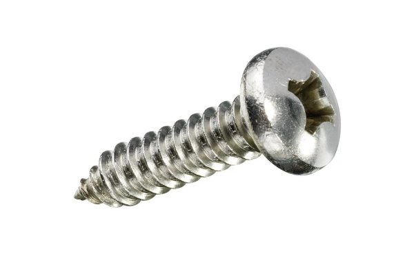 Krafter Blechschrauben Linsenkopf 3.5 x 13 mm Edelstahl, 14 Stück