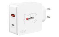 SKROSS USB-Wandladegerät Multipower 2 Pro+, Euro, 48 W, Weiss