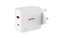 SKROSS USB-Wandladegerät Multipower 2 Pro+, UK, 48 W, Weiss