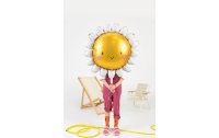 Partydeco Folienballon Sonne 90 cm, Gelb