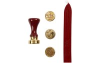 Creativ Company Starterkit Stempel Krone/Blume/Lilie, Rot