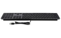 LMP Tastatur USB Grosse Beschriftung Grau
