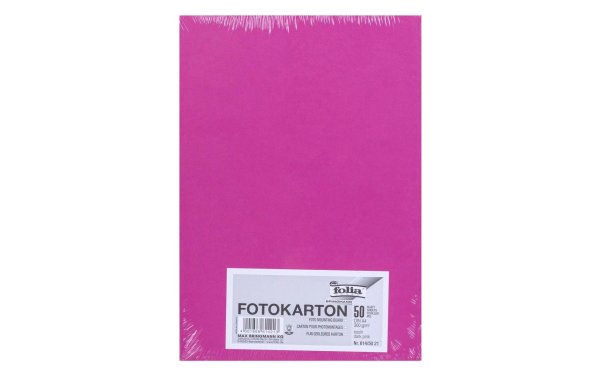 Folia Fotokarton A4, 300 g/m², 50 Blatt, Eosin