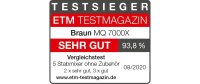 Braun Stabmixer MultiQuick 7  MQ7000X Silber/Schwarz