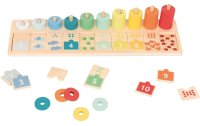 Spielba Holzspielwaren Beschäftigungsspielzeug Zähl – und Zuordnungsbrett