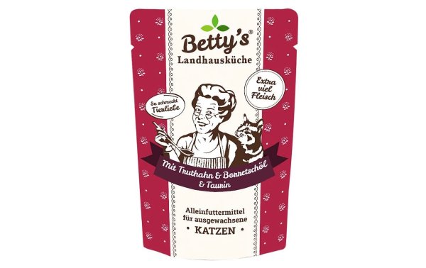 Bettys Landhausküche Nassfutter Truthahn mit Borretschöl, 100 g