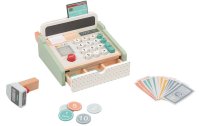 Spielba Holzspielwaren Spielgeld Kasse mit Scanner + Holzrechner