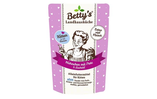 Bettys Landhausküche Nassfutter Hühnchen mit Pute, 100 g