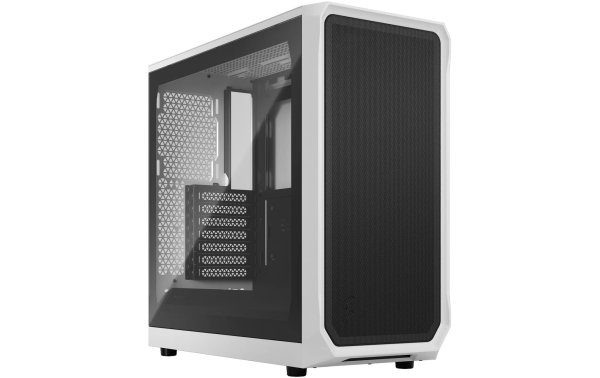 Fractal Design PC-Gehäuse Focus 2 TG Clear Tint Weiss