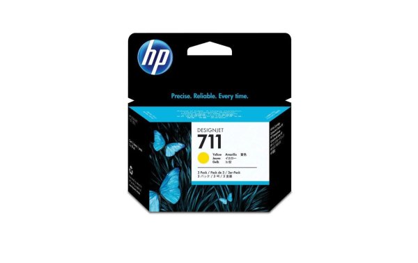 HP Tinte Nr. 711 (CZ136A) Yellow