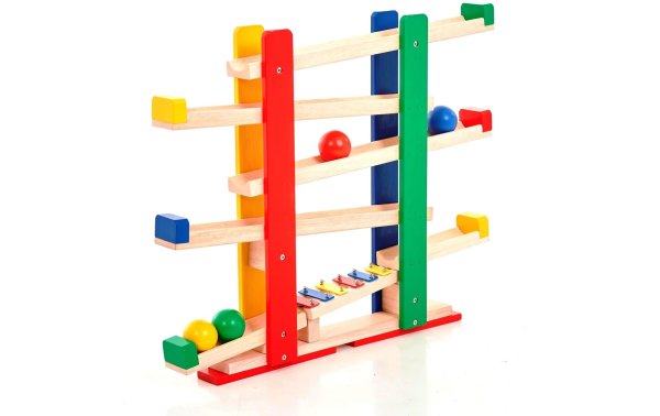 Spielba Holzspielwaren Kugelbahn Xylophon 45 mm Kugeln