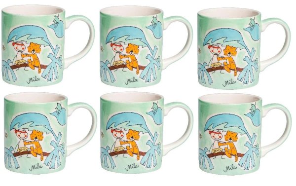 Mila Kindertasse Tarzan 6-teilig, 180 ml