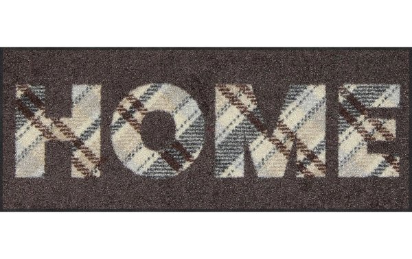 Salonlöwe Fussmatte Tartan Home Brown 30 cm x 75 cm