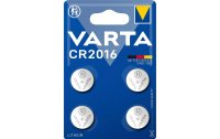Varta Knopfzelle CR2016 4 Stück