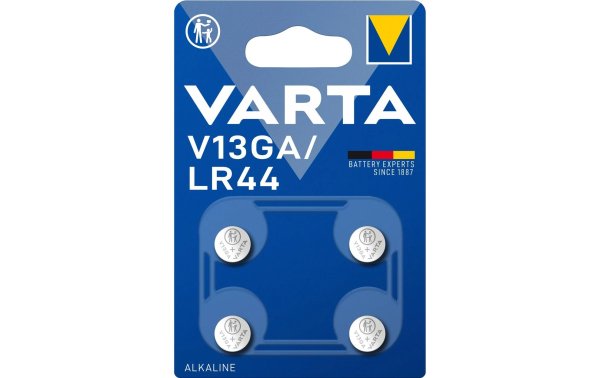Varta Knopfzelle V13GA / LR44 4 Stück