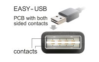 Delock USB 2.0-Kabel EASY-USB USB A - USB A 1 m