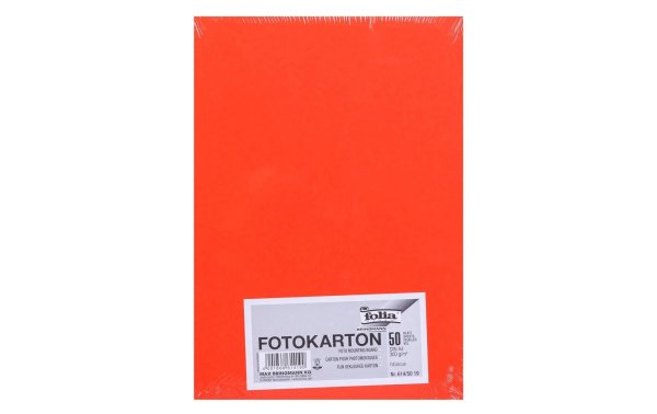 Folia Fotokarton A4, 300 g/m², 50 Blatt, Hibiscus