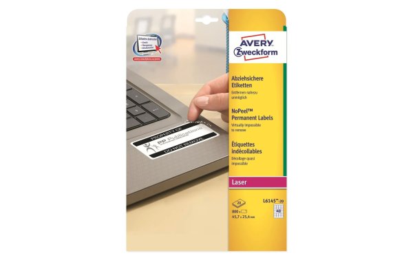 Avery Zweckform Laser-Etiketten 45.7 x 25.4 mm, 20 Blatt