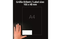 Avery Zweckform Universal-Etiketten 3424 105 x 48 mm, 220 Blatt