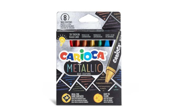 Carioca Wachsmalstifte Metallic E-8 Mehrfarbig