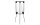 Legamaster Flipchart-Marker Uni Triangle 68x105 cm mit Stativ-Beine