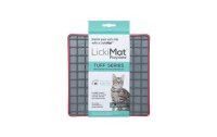 LickiMat Futtermatte Cat Playdate Tuff, 20 x 20 cm, Rot