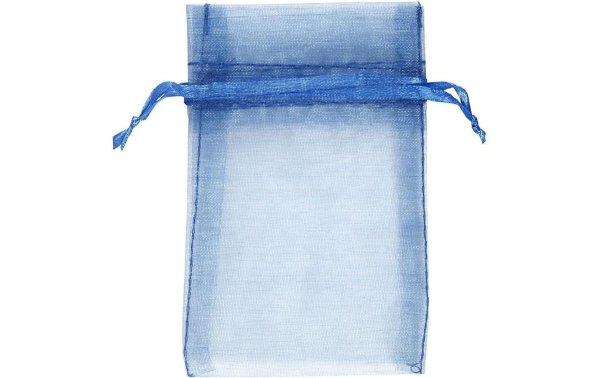Creativ Company Geschenktasche Organza 7 x 10 cm Blau, 10 Stück