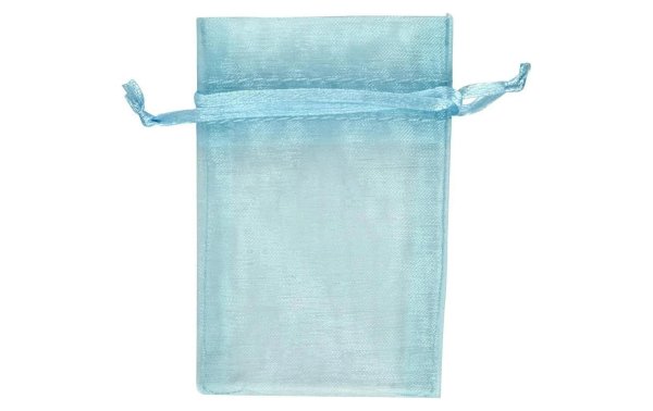 Creativ Company Geschenktasche Organza 7 x 10 cm 10 Stück, Hellblau