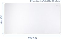 Delock Mausmatte 900 x 500 x 2 mm Weiss