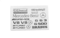 RC4WD Aufkleber Steel Logo TRX-4 Mercedes Benz G-500
