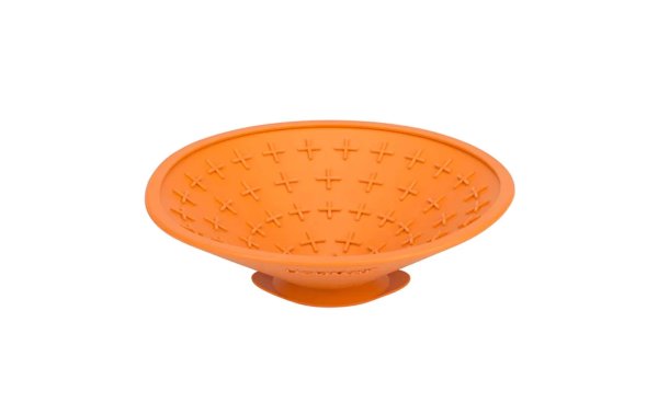 LickiMat Futtermatte Dog Splash, ø 19 cm, Orange