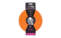 LickiMat Futtermatte Dog Splash, ø 19 cm, Orange