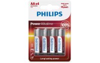 Philips Batterie Power Alkaline AA 4 Stück