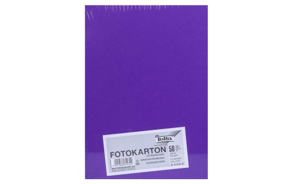 Folia Fotokarton A4, 300 g/m², 50 Blatt, Dunkelviolett