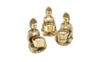 Boltze Teelichthalter Buddha Jarven 1 Stück, assortiert