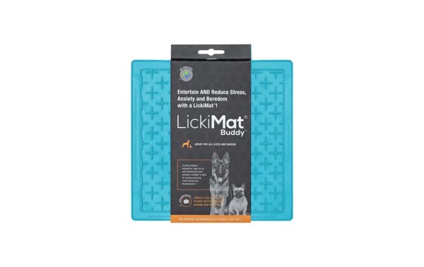 LickiMat Futtermatte Dog Buddy, 20 x 20 cm, Türkis