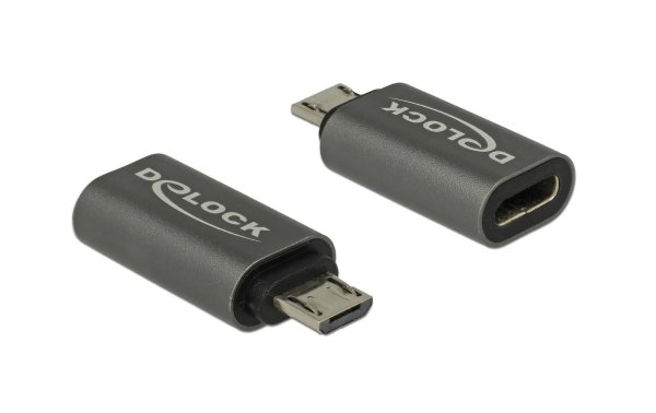 Delock USB 2.0 Adapter USB-C Buchse – MicroB-USB-Stecker