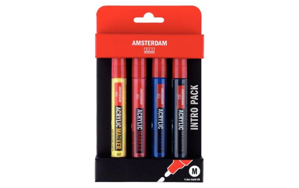 Amsterdam Acrylmarker Basic Set 4 Stück