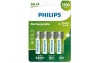 Philips Akku Akku Rechargeable AA 4 Stück